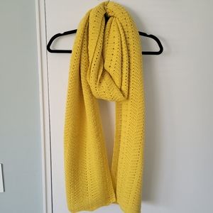Buji baja oversized knit scarf, yellow